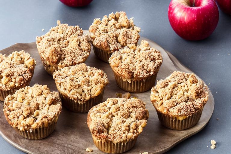 4-Ingredient Apple Crumble Cups