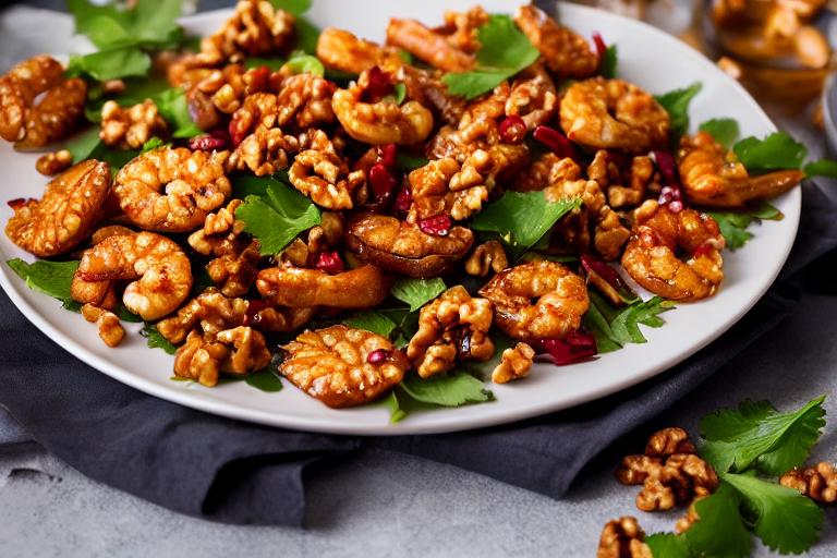 5-Ingredient Chinese Honey Walnut Prawns