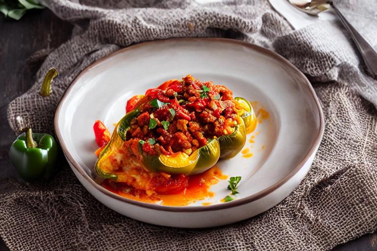 5-Ingredient Chorizo Stuffed Bell Peppers