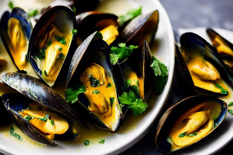 5-Ingredient Coconut Curry Mussels