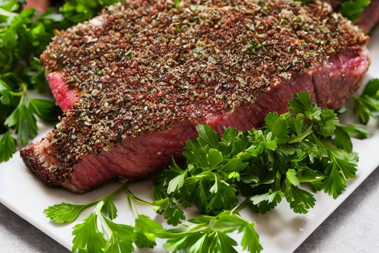 5-Ingredient Garlic Herb Crusted Venison