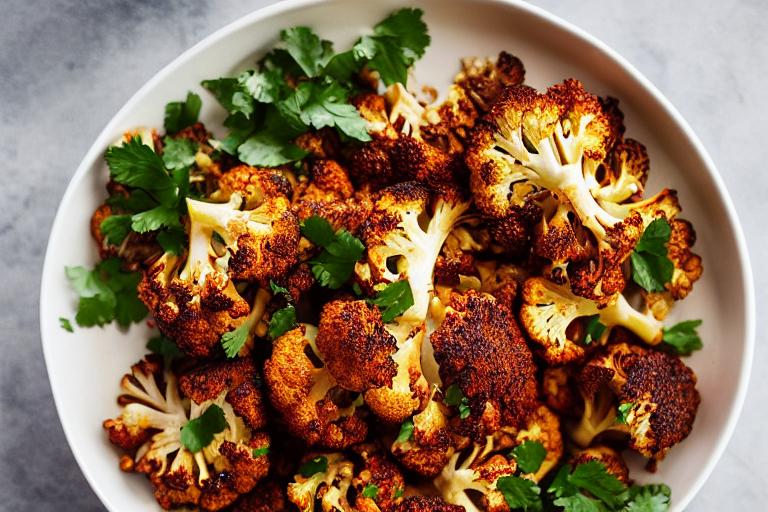 5-Ingredient Harissa Roasted Cauliflower Steaks