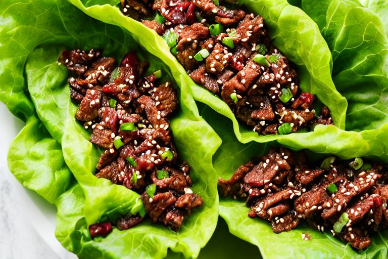 5-Ingredient Korean Bulgogi Beef Lettuce Wraps