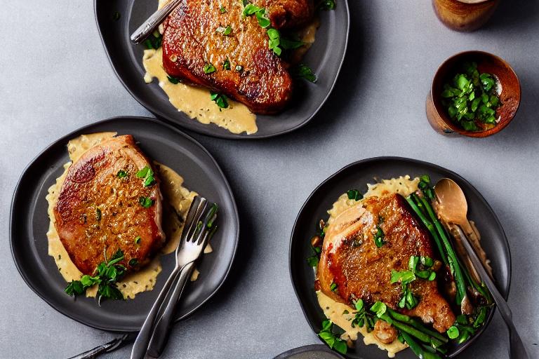 5-Ingredient Maple Dijon Glazed Pork Chops