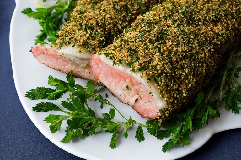 5-Ingredient Mustard Herb Crusted Rack of Lamb