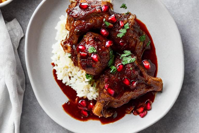 5-Ingredient Pomegranate Molasses Lamb Shanks