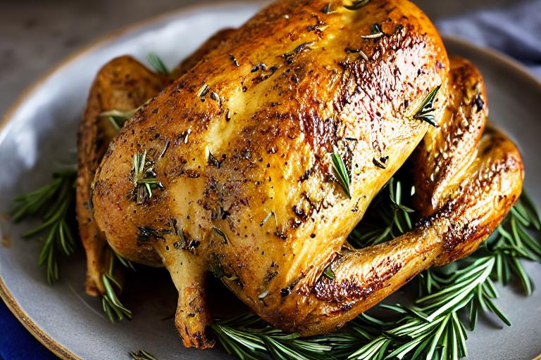 5-Ingredient Rosemary Garlic Roasted Cornish Hens