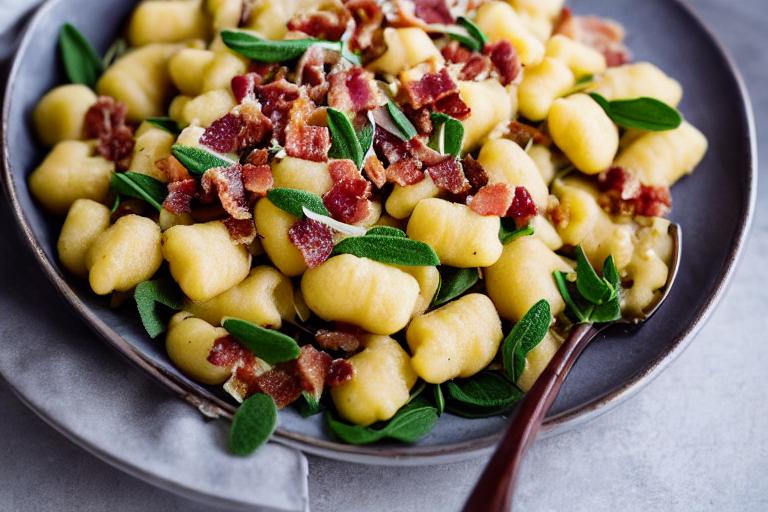 5-Ingredient Sage Butter Gnocchi with Pancetta