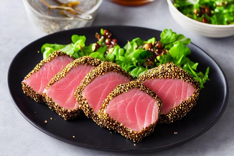 5-Ingredient Sesame Crusted Ahi Tuna