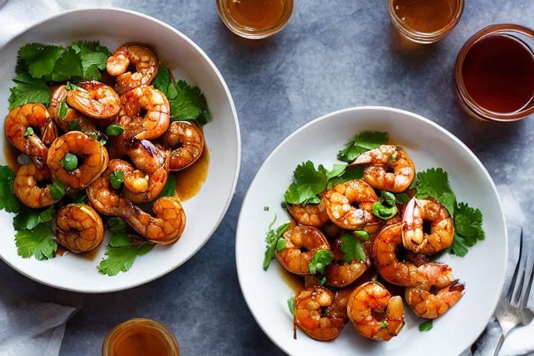 5-Ingredient Sriracha Honey Glazed Shrimp