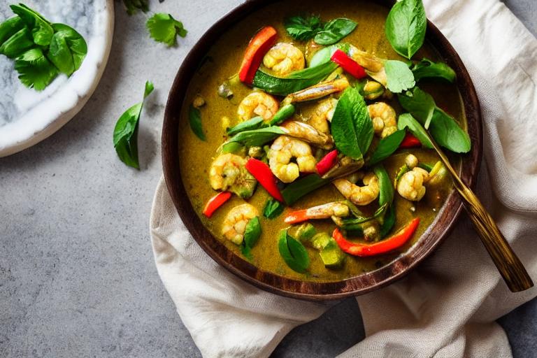 5-Ingredient Thai Green Curry Prawns