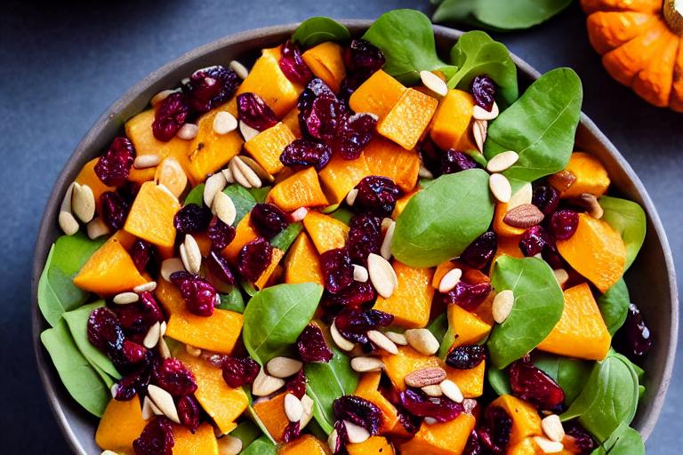 Autumn Squash & Cranberry Salad