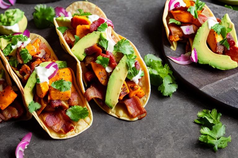 Bacon-Wrapped Sweet Potato Tacos
