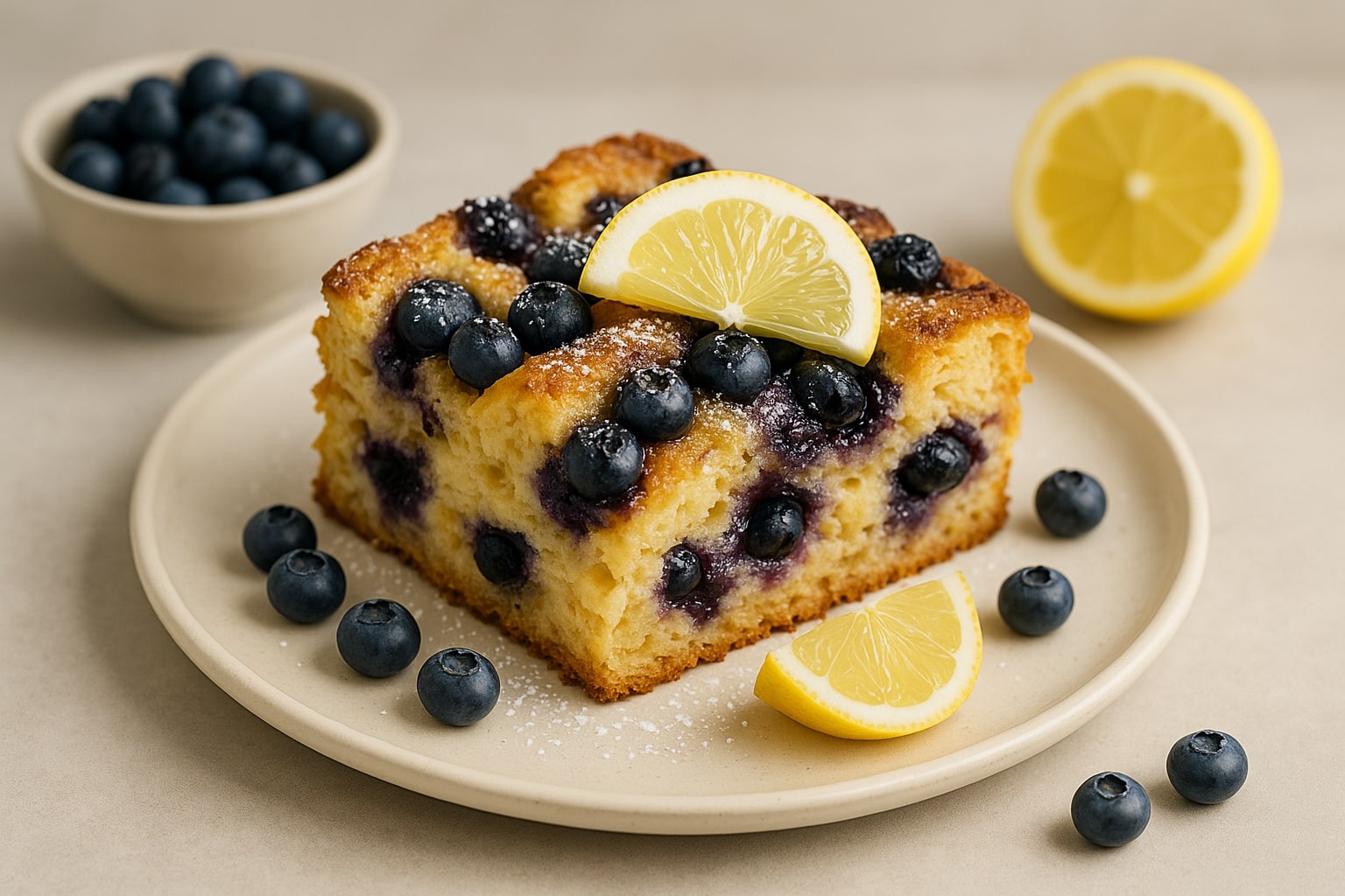 Blueberry Lemon French Toast Casserole