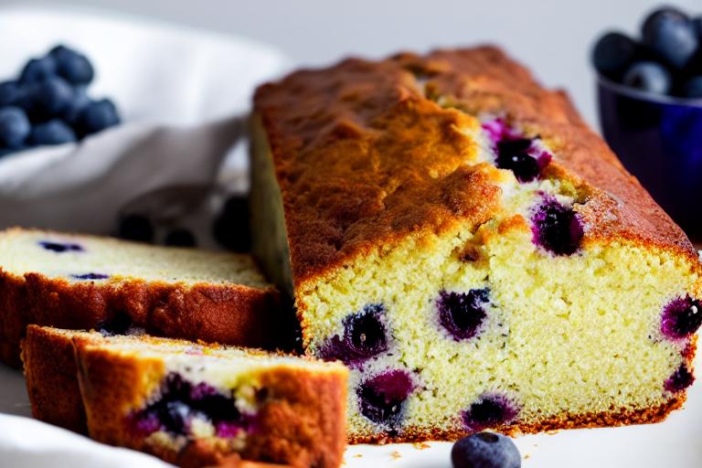 Blueberry Lemon Loaf Cake