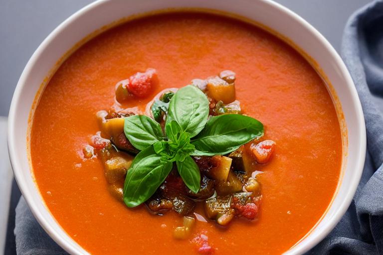 Braised Eggplant & Tomato Soup