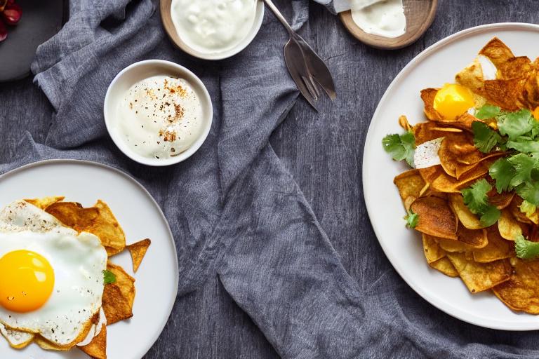 Breakfast Chilaquiles with Fried Egg
