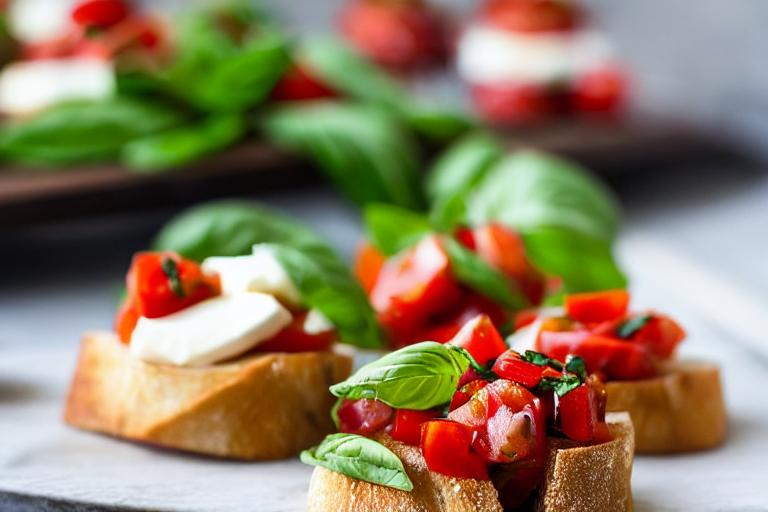 Bruschetta Caprese Bites
