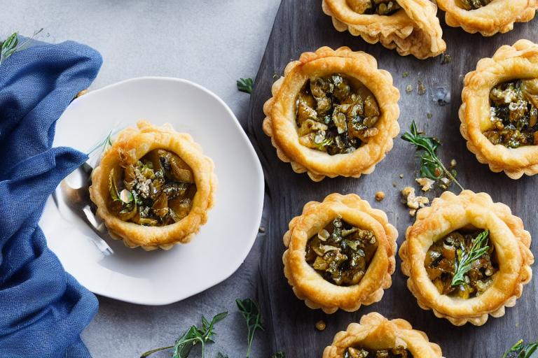 Caramelized Onion and Blue Cheese Tartlets
