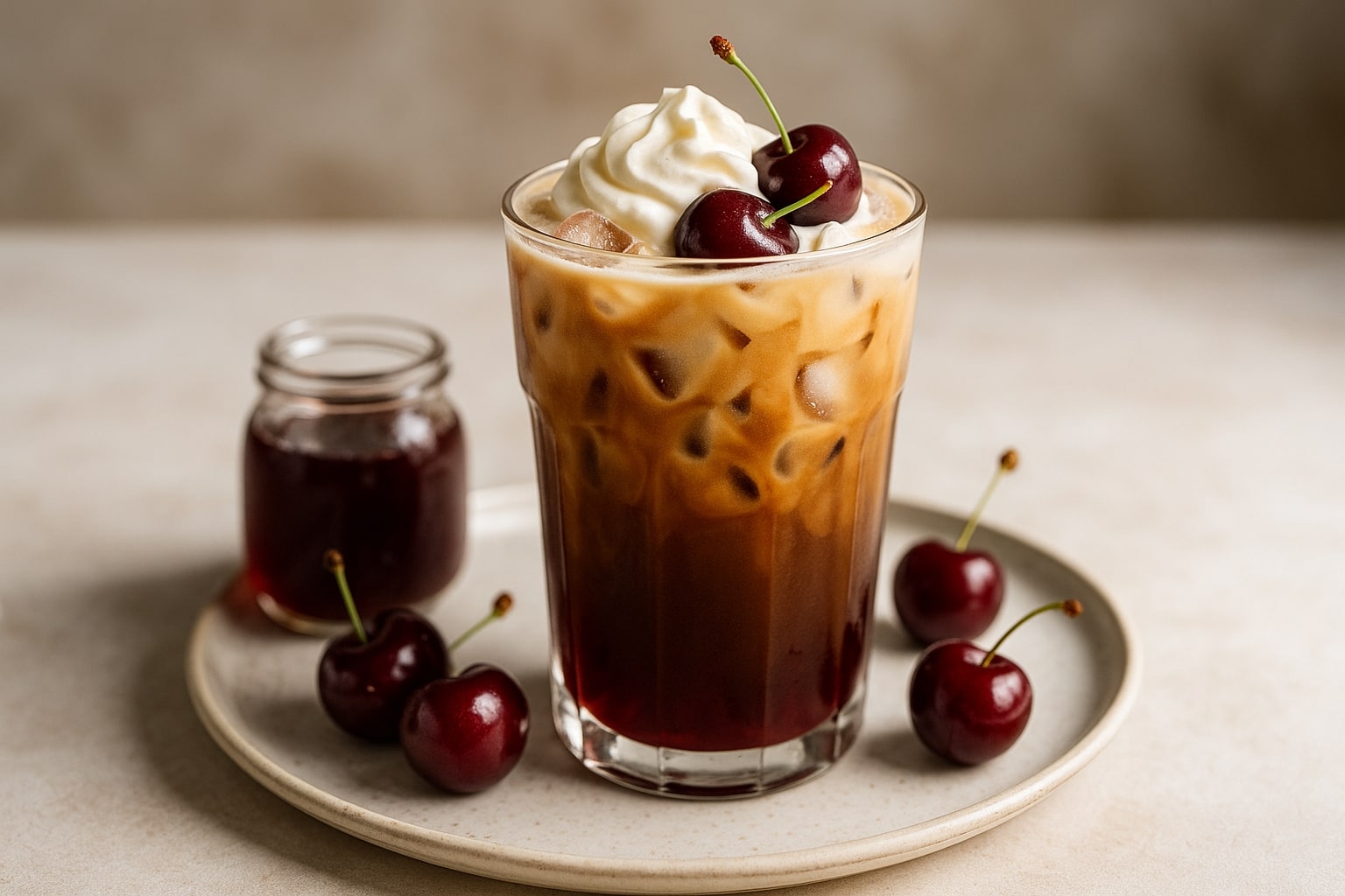 Cherry Vanilla Iced Coffee