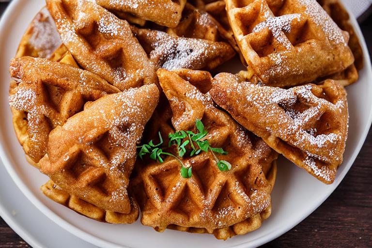 Cinnamon Apple Empanadas Waffles