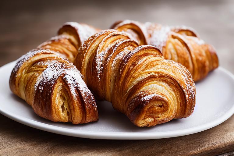 Cinnamon Swirl Brioche Croissants