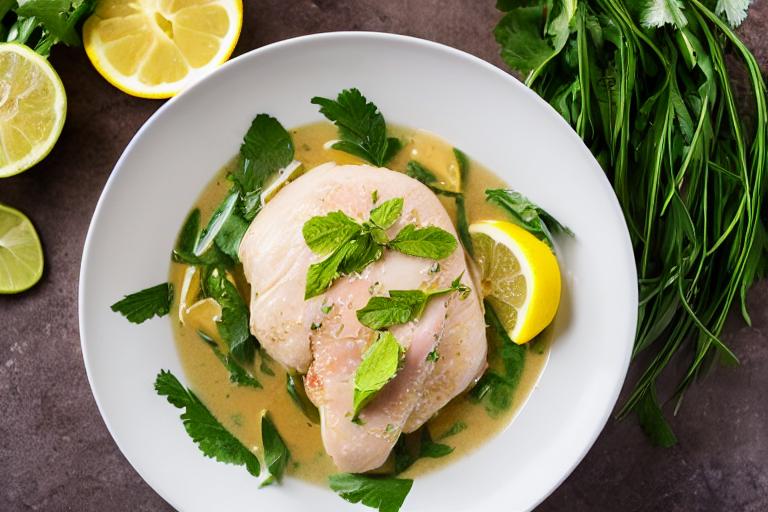 Coconut-Poached Chicken with Lemongrass and Galangal