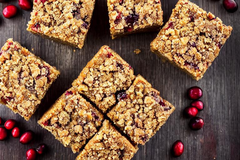 Cranberry Orange Pecan Coffee Cake Bars