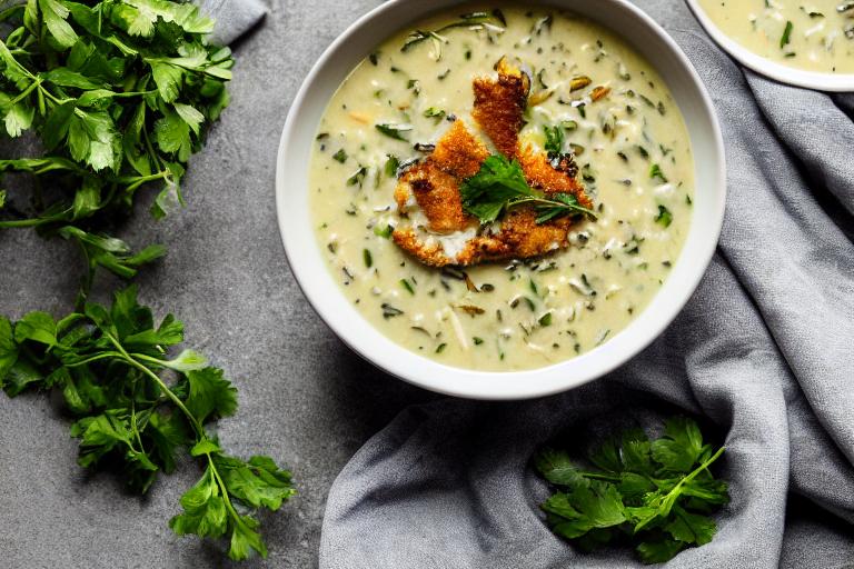 Crispy Chicken & Wild Rice Soup