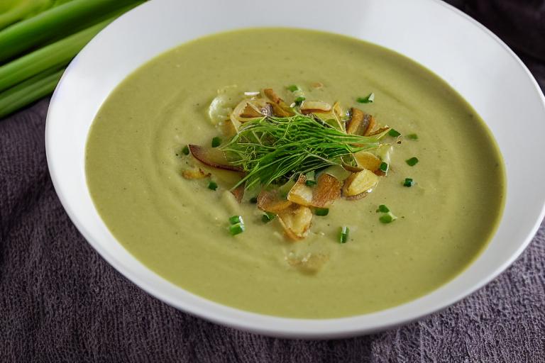Crispy Potato & Leek Soup
