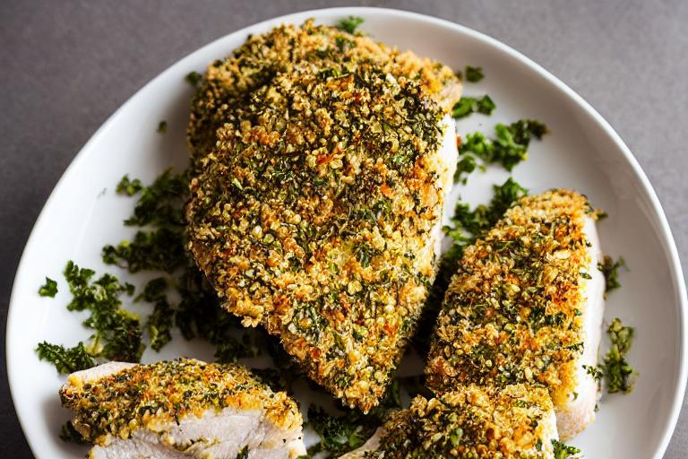 Four-Ingredient Herb-Crusted Chicken Breast