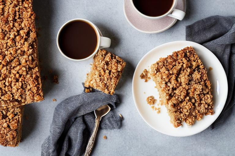 Ginger Pear Crumble Coffee Cake