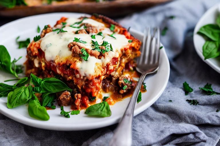 Greek Stuffed Eggplant Parmesan Bake