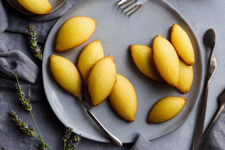 Honey Lavender Lemon Madeleines