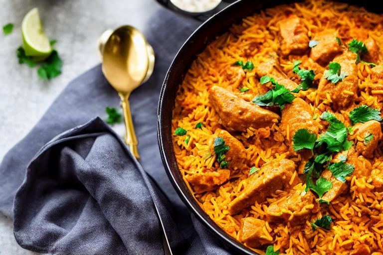 Indian Butter Chicken Biryani
