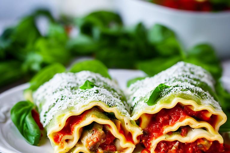 Italian Vegetable Lasagna Roll-Ups