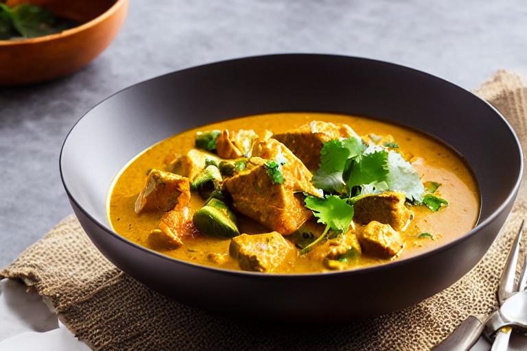 Kerala-Style Coconut Fish Curry with Curry Leaf Oil