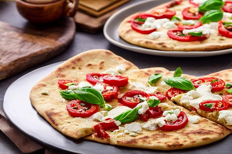 Keto Almond Flour Mozzarella Flatbread