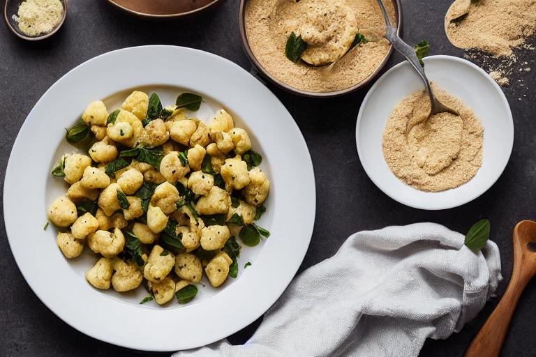 Keto Cauliflower Gnocchi with Brown Butter Sauce