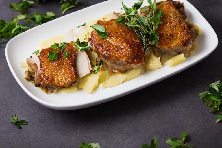 Keto Duck Confit with Turnip Gratin