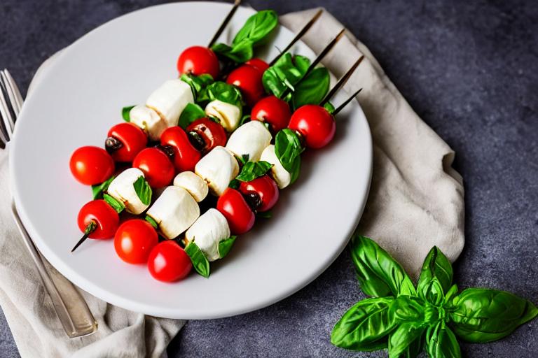 Four-Ingredient Keto Caprese Salad Skewers