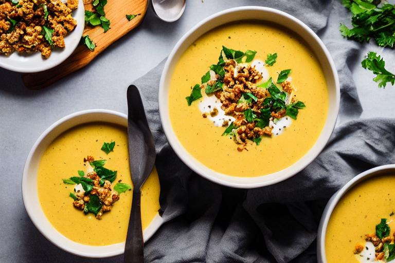 Four-Ingredient Keto Cauliflower Cheese Soup
