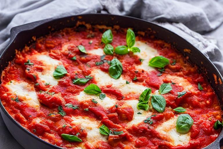 Four-Ingredient Keto Chicken Parmesan Bake