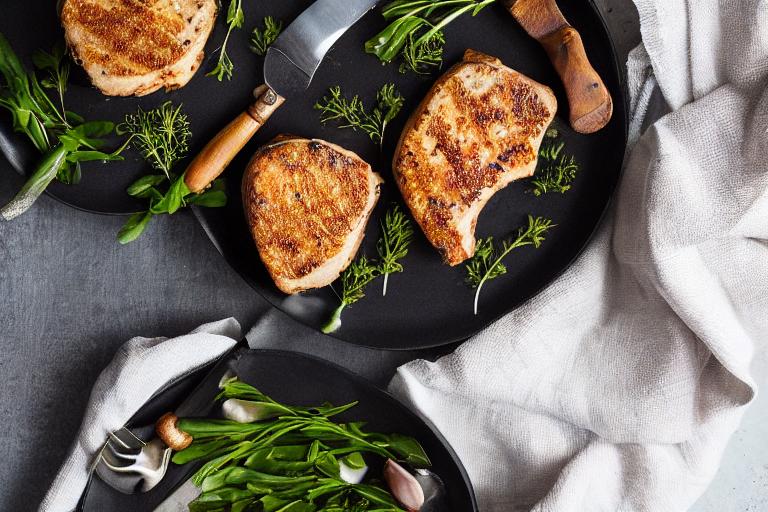Four-Ingredient Keto Pork Chops with Herb Butter