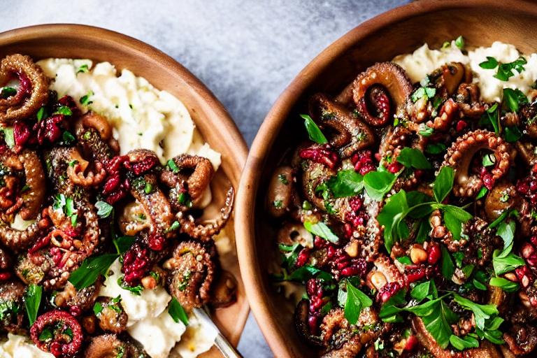 Keto Greek Octopus with Olive Tapenade