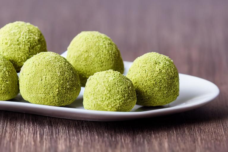 Keto Matcha White Chocolate Truffles