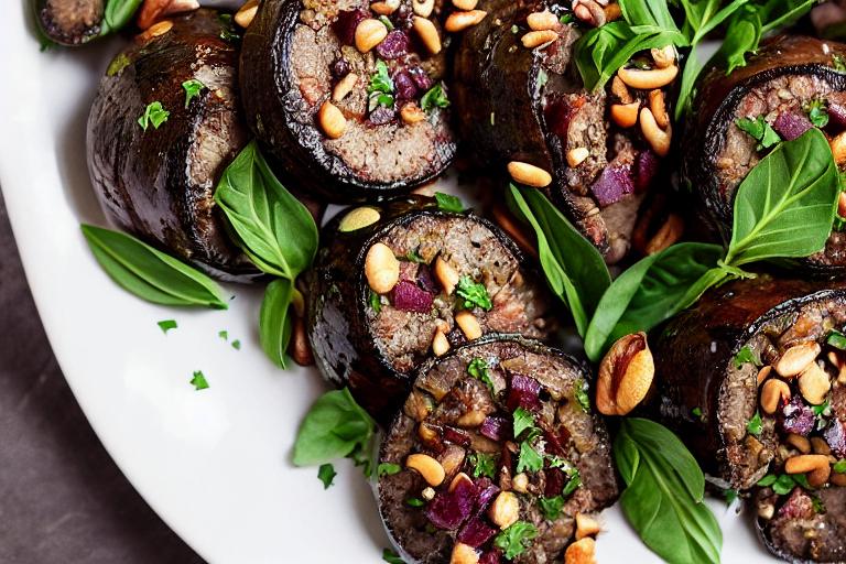 Keto Moroccan Spiced Lamb Stuffed Portobello
