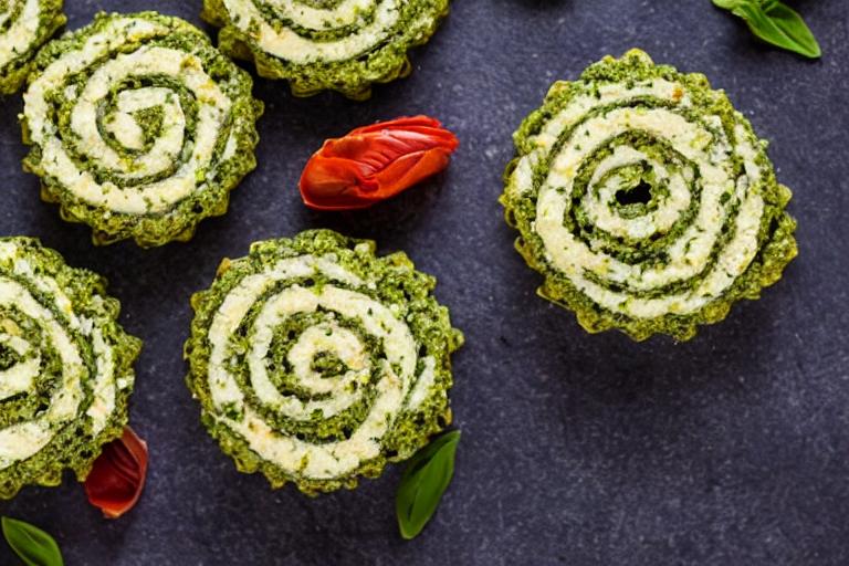 Keto Pesto Pinwheels with Prosciutto
