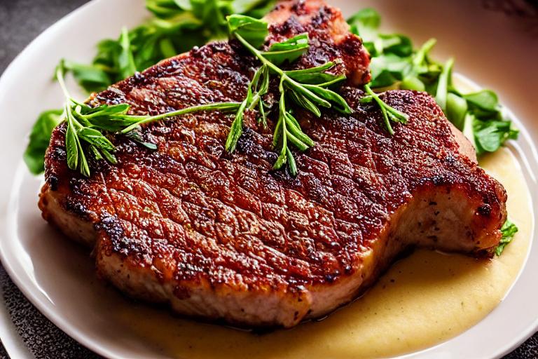 Keto Pork Chops with Cauliflower Mash
