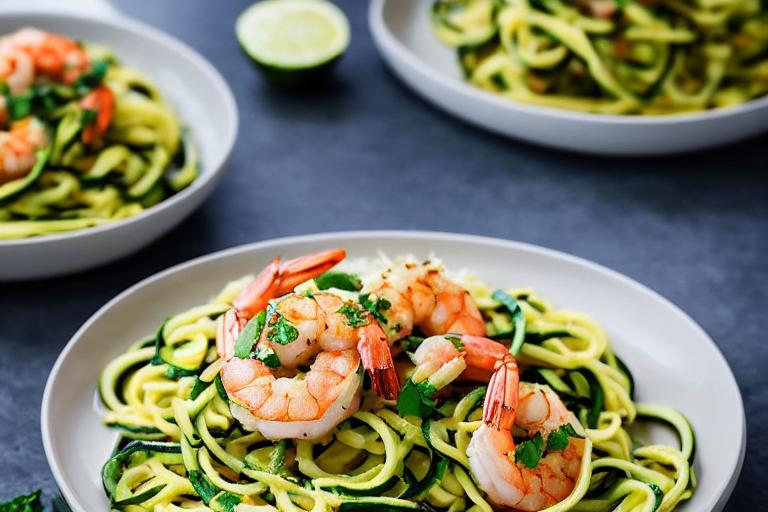 Keto Shrimp Scampi with Zucchini Noodles